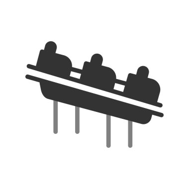 Hız treni simgesi, vektör illüstrasyonu