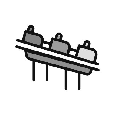 Hız treni simgesi, vektör illüstrasyonu