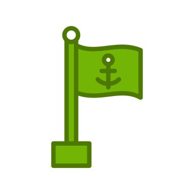 bayrak ikonu vektör illüstrasyonu
