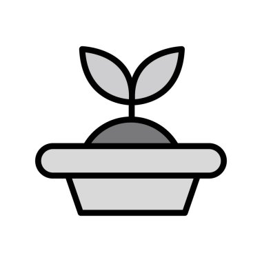 Tohum Başlatıcı simgesi, vektör illüstrasyonu