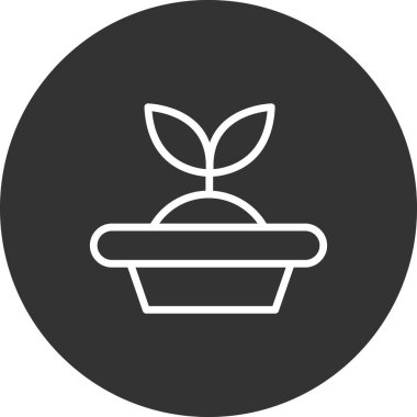 Tohum Başlatıcı simgesi, vektör illüstrasyonu