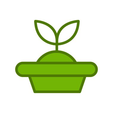 Tohum Başlatıcı simgesi, vektör illüstrasyonu