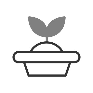 Tohum Başlatıcı simgesi, vektör illüstrasyonu