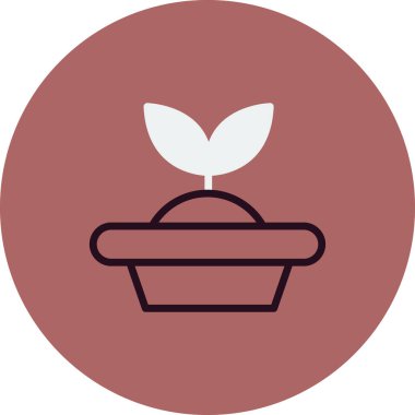 Tohum Başlatıcı simgesi, vektör illüstrasyonu