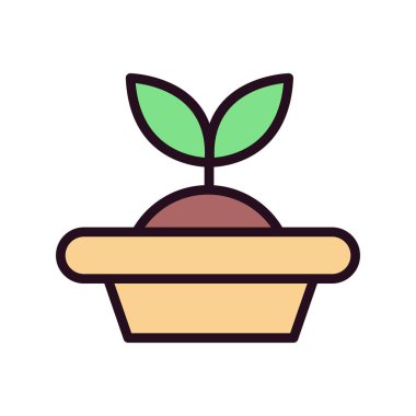 Tohum Başlatıcı simgesi, vektör illüstrasyonu