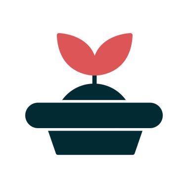 Tohum Başlatıcı simgesi, vektör illüstrasyonu