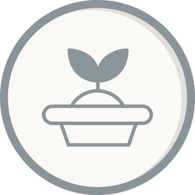 Tohum Başlatıcı simgesi, vektör illüstrasyonu