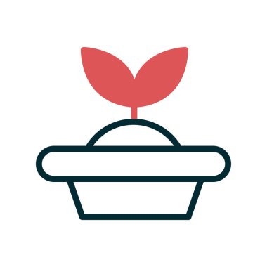 Tohum Başlatıcı simgesi, vektör illüstrasyonu