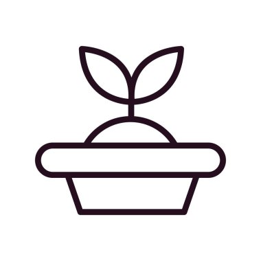 Tohum Başlatıcı simgesi, vektör illüstrasyonu