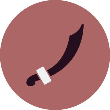 Kılıç simgesinin vektör illüstrasyonu