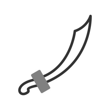 kılıç simgesi vektör illüstrasyonu