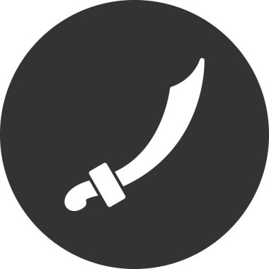 Kılıç. Web simgesi basit illüstrasyon