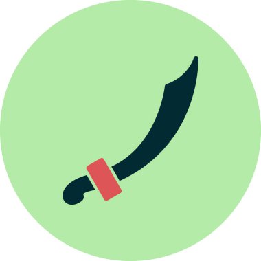 Kılıç simgesinin vektör illüstrasyonu