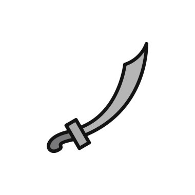 kılıç simgesi vektör illüstrasyonu