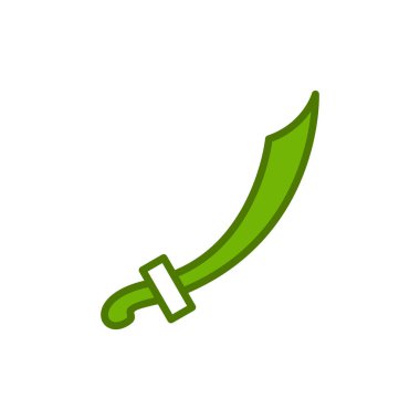 kılıç simgesi vektör illüstrasyonu