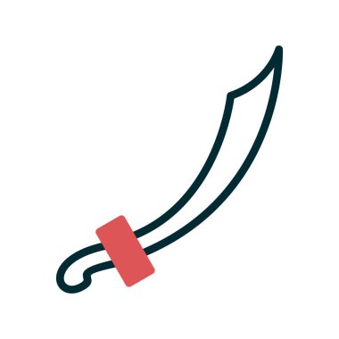 kılıç simgesi vektör illüstrasyonu