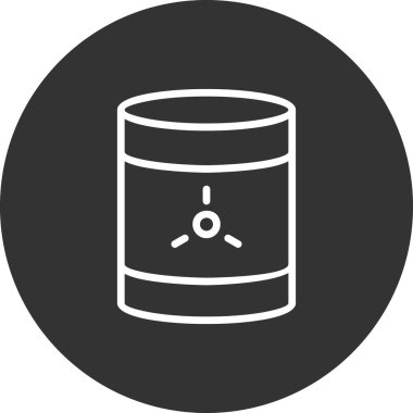 Toksik atık simgesi, vektör illüstrasyonu