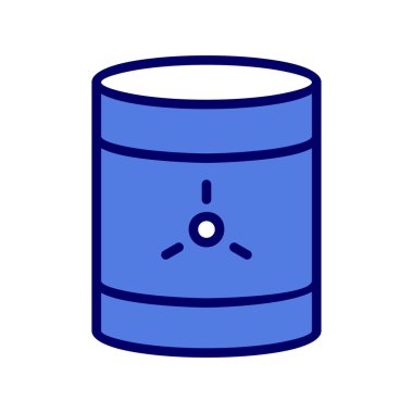 Toksik atık simgesi, vektör illüstrasyonu