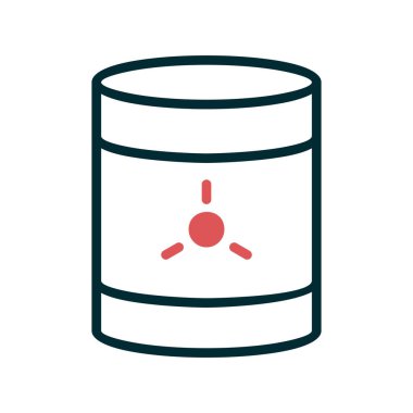 Toksik atık simgesi, vektör illüstrasyonu