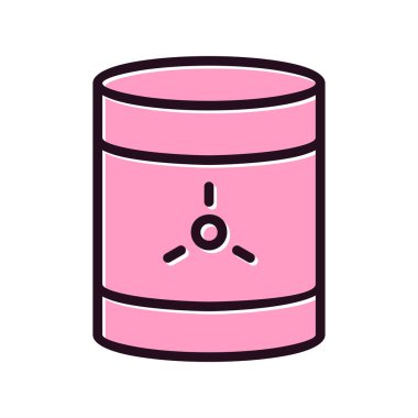 Toksik atık simgesi, vektör illüstrasyonu