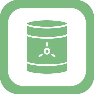 Toksik atık simgesi, vektör illüstrasyonu