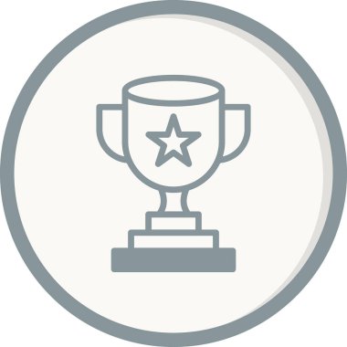 Kupa. Web simgesi basit tasarım