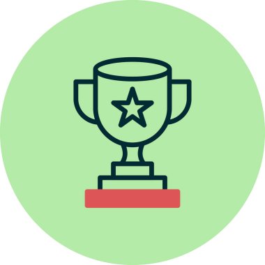 Kupa. Web simgesi basit tasarım