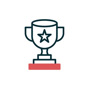 Kupa. Web simgesi basit tasarım