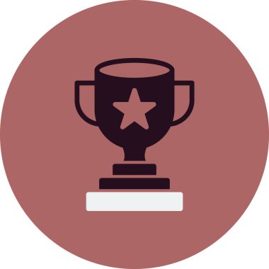 Kupa. Web simgesi basit tasarım