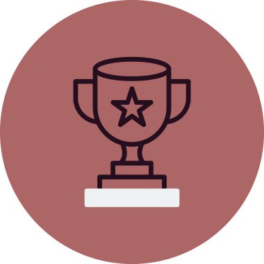 Kupa. Web simgesi basit tasarım