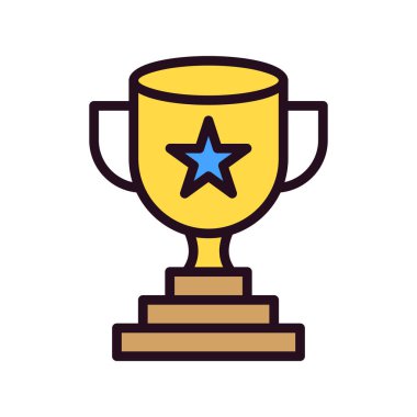 Kupa. Web simgesi basit tasarım