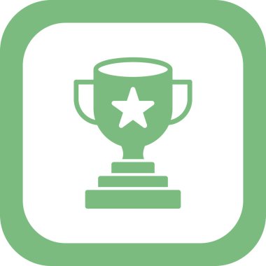 Kupa. Web simgesi basit tasarım