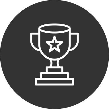 Kupa. Web simgesi basit tasarım