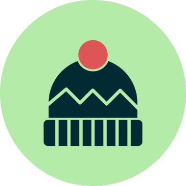  Şapka simgesi vektör illüstrasyonu