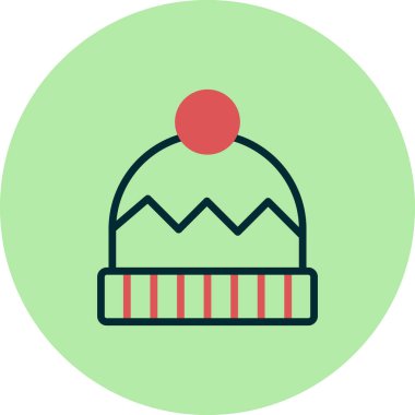  Şapka simgesi vektör illüstrasyonu