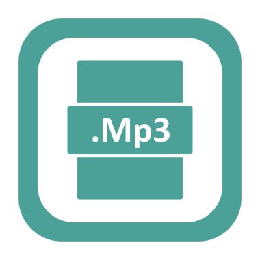 dosya biçimi simgesi, basit vektör illüstrasyon tasarımı