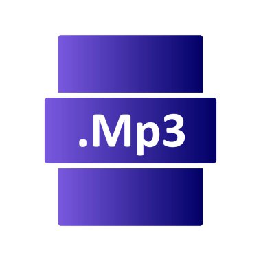 dosya biçimi simgesi, basit vektör illüstrasyon tasarımı