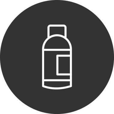 Uyarı asit işaret çizgisi vektör simgesi