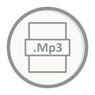 dosya biçimi simgesi, basit vektör illüstrasyon tasarımı