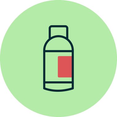 Uyarı asit işaret çizgisi vektör simgesi