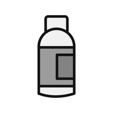 Uyarı asit işaret çizgisi vektör simgesi