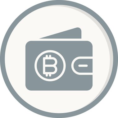 Bitcoin simgesi vektör illüstrasyonu