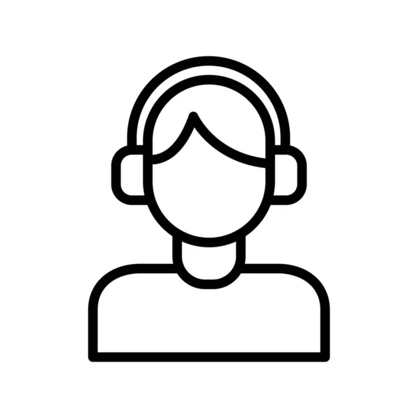 Call Center Icon Vektor Illustration — Stockvektor