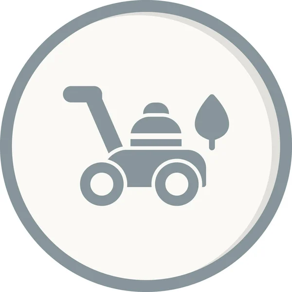 Simple Vector Icon Lawn Mower — Stok Vektör