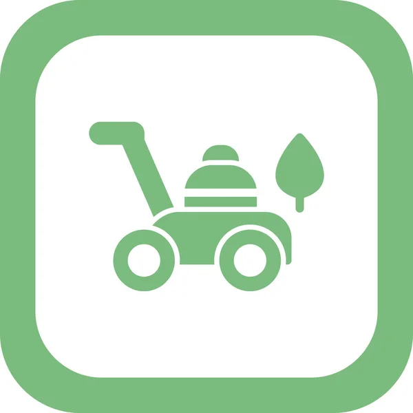 Simple Vector Icon Lawn Mower — Archivo Imágenes Vectoriales