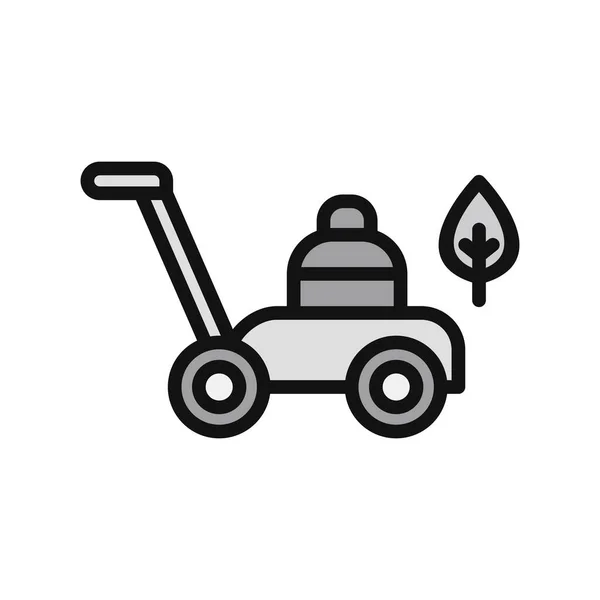 Simple Vector Icon Lawn Mower — ストックベクタ