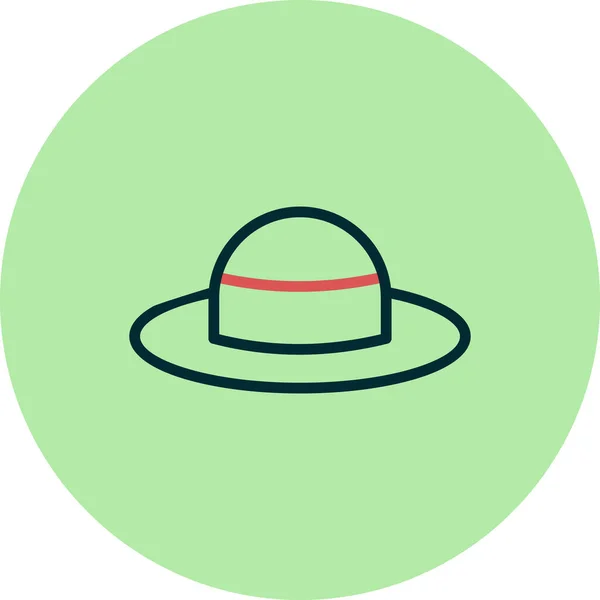 Illustration Vectorielle Icône Web Chapeau — Image vectorielle