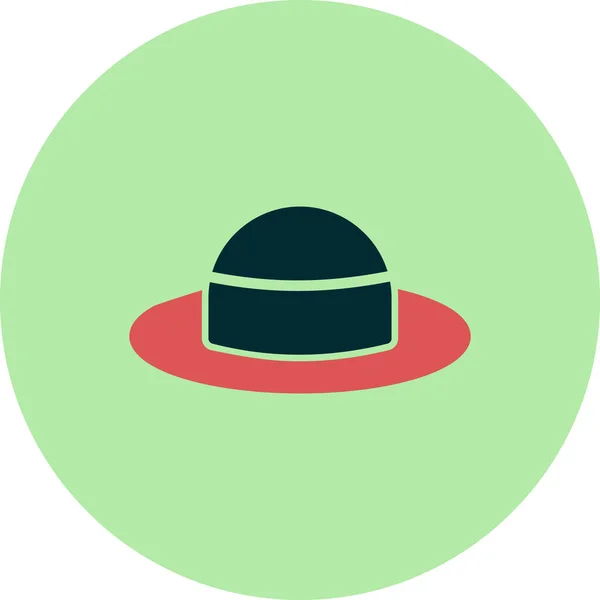 Sombrero Icono Web Ilustración Simple — Archivo Imágenes Vectoriales