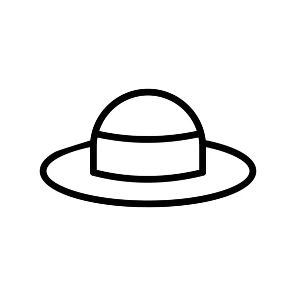 帽子のアイコン カウボーイ ベクトルのウェブ用アイコンの概略図 — ストックベクタ