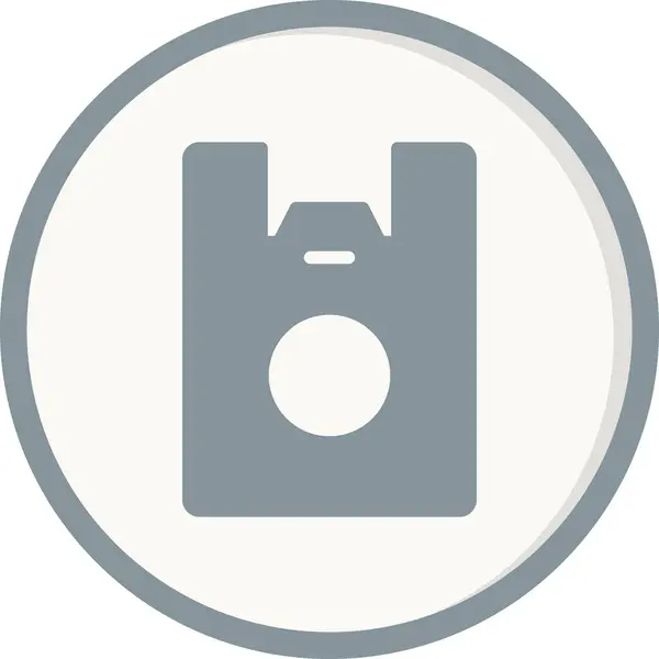 Icono Bolsa Plástico Ilustración Vectorial — Vector de stock